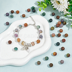 4 нити натуральных индийских агатовых бусин нити G-OC0005-16B