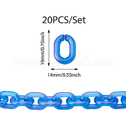 20 Stück transparente Schnellverbinder aus Acryl&nbsp;OACR-TADJ0001-03J