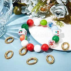 6 шт. латунные кольца пружинного затвора с покрытием стойки KK-SC0004-76