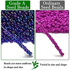 ФГБ 8/0 сорт А круглый стеклянный бисер&nbsp;SEED-Q010-3mm-F544