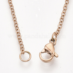 Realizzazione di collane con catena in acciaio inossidabile 304&nbsp;STAS-T040-PJ209-3-70