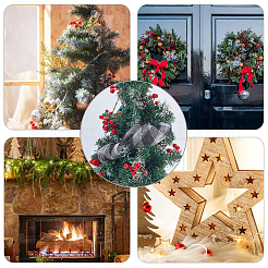 Полиэстеровая декоративная сетчатая лента для елок&nbsp;SIL-WH20025-050B