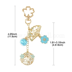 4 шт. подвесных украшений из сплава эмали и стекла&nbsp;HJEW-FS00049