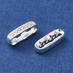 Покрытие стойки латунь микропаве прозрачные проставки из кубического циркония KK-M285-14S