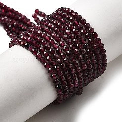 Гранат природный бисер нитей&nbsp;X-G-I341-09B-01