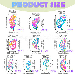 40 шт. 10 стиля 201 нержавеющая сталь травленые металлические украшения подвески&nbsp;STAS-TA0003-04