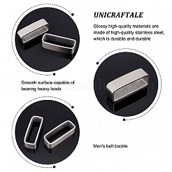 304 Edelstahl-Gürtelhalter Gürtelschlaufe Ring Schnalle Teile&nbsp;DIY-WH0304-355