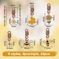 Сплав эмали плетение подвески для волос украшения зажимы OHAR-AB00012