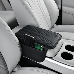 Coussin rectangulaire en cuir de vachette pour console centrale de voiture&nbsp;AJEW-CN0008-59