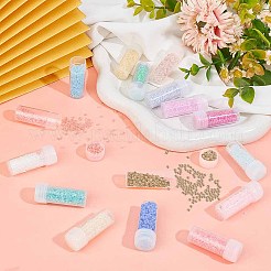 80 г 16 цвета 12/0 бусины из искусственного нефритового стекла&nbsp;SEED-SC0001-30B