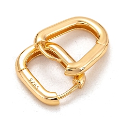 925 серебряные серьги-обручи EJEW-H110-09G