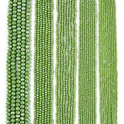 Стеклянные бусины с гальваническим покрытием &nbsp;LS-EGLA-A044-P3mm-B30