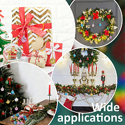 30 шт. подвесные украшения в виде диско-шаров из стекла и пены 6 цветов&nbsp;HJEW-ME0001-13