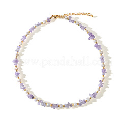 Ожерелья из натуральных пресноводных жемчужин и аметистовых бус для женщин FS-WGFF989-01