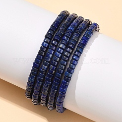 Природные лазурит бисером растянуть браслеты&nbsp;BJEW-F523-03A