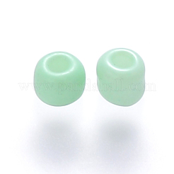12/0ベーキングペイントガラスラウンドシードビーズ  アクアマリン  1.5~2x1.5mm  穴：0.5~1mm  約30000個/ポンド&nbsp;SEED-S036-01A-02