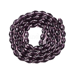 Прозрачные стеклянные бусины&nbsp;EGLA-A037-T6x8mm-D14