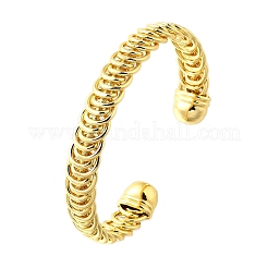 Латунь манжеты браслеты для женщин&nbsp;BJEW-F498-07G