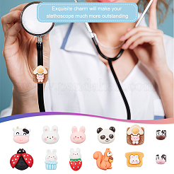 12 шт. подвеска в виде стетоскопа из смолы&nbsp;HJEW-OC00203