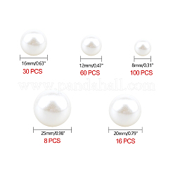 Смола имитация жемчуг бисер RESI-CA0001-07