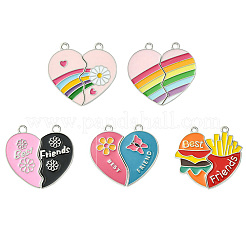 5 сумка 5 стиля сплав эмалированные разделенные подвески&nbsp;ENAM-FP0001-98