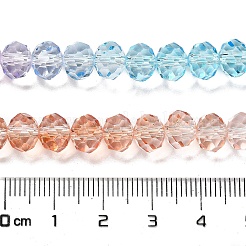 Прозрачные окрашенные стеклянные бусины X1-DGLA-A034-T6mm-A19