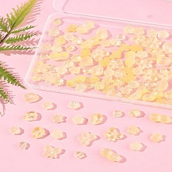 120 шт. 8 вида прозрачных стеклянных бусин-спрей GLAA-FS0002-28