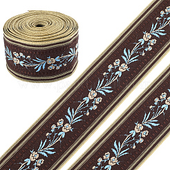 5 ярд полиэстеровых лент с вышивкой в этническом стиле и цветочным узором&nbsp;OCOR-GF0005-51B