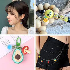 40шт 10 стиля непрозрачные подвески из смолы&nbsp;RESI-BY0001-05