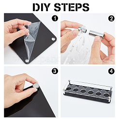 Акриловые держатели для рюмок с 12 отверстием ODIS-WH0038-75B