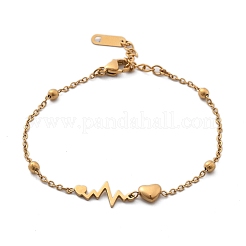 Браслеты из нержавеющей стали 304 с ионным покрытием (IP)&nbsp;BJEW-P345-02G