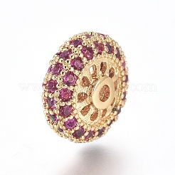 Латунные микро проложить кубических циркония шарики прокладки ZIRC-L085-61G