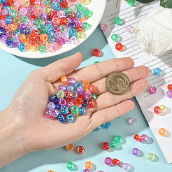 500шт акриловые бусины с УФ-покрытием&nbsp;OACR-SP0001-85C