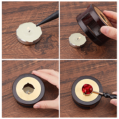 Ручка из бука сургучная печать штамп для плавления латуни ложка TOOL-CP0001-11