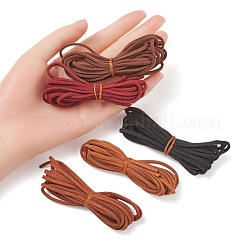 Cordon en simili daim 5 brins 5 couleurs&nbsp;LW-FS0001-01B