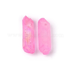 3 шт. Гальванические бусины из натурального кристалла кварца G-FS0001-53