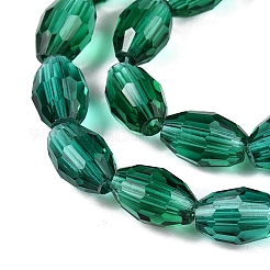 Прозрачные стеклянные бусины&nbsp;EGLA-A037-T6x8mm-D11