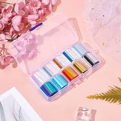 10 цветное украшение для ухода за ногтями из бумаги для домашних животных&nbsp;DIY-CP0003-68