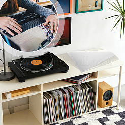 Séparateur de disques vinyles en plastique PP&nbsp;AJEW-WH0880-92D
