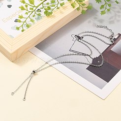 Изготовление ожерелья из нержавеющей стали 304 AJEW-JB00778-01