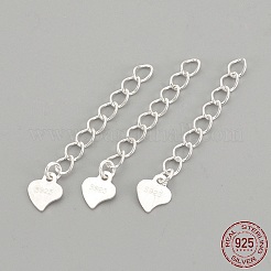 925 стерлинговое серебро скрученные удлинительные цепи STER-S002-32