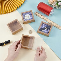 Cajas de regalo de cartón y papel kraft con cajones&nbsp;CON-WH0085-129B