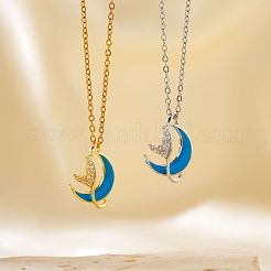 Блестящие латунные микропаве прозрачные кубические цирконии подвески ожерелья для женщин FQ5773