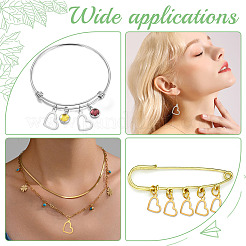 120 шт. 3-х цветные подвески из нержавеющей стали 304&nbsp;STAS-WR0001-19B