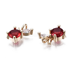 Латунные микропаве прозрачные кубические циркониевые подвески&nbsp;LS-KK-S359-124-A01-RS