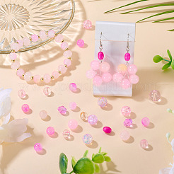 80 г прозрачных стеклянных бусин&nbsp;DGLA-TA0001-47E