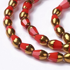 Стеклянные бусины GLAA-H022-08