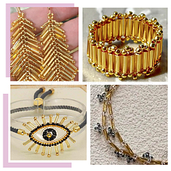 1000 шт. стеклянные витые бусины-стекляшки SEED-HY0001-12B