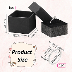 Антикоррозийное покрытие 1шт родий 925 шт. фурнитура для открытого кольца-манжеты из стерлингового серебра FIND-NB0004-89