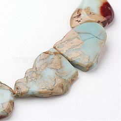 Натуральные бусины из аква терра яшмы G-D857-02